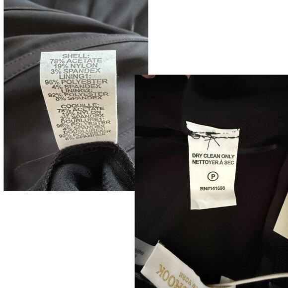 Ramy Brook NWT Mira Strapless Black Satin Jumpsuit Wide Leg Boned Bodice size 4 - Picture 8 of 15